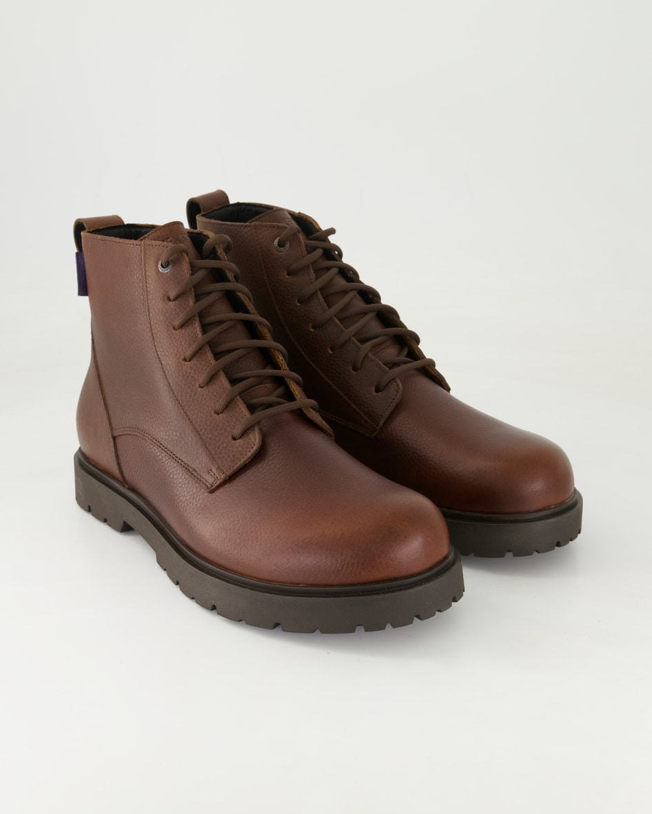 Birkenstock Schuhe - Highwood Lace Mid Waterproof[] Glattleder (Braun, Gr. 45)
