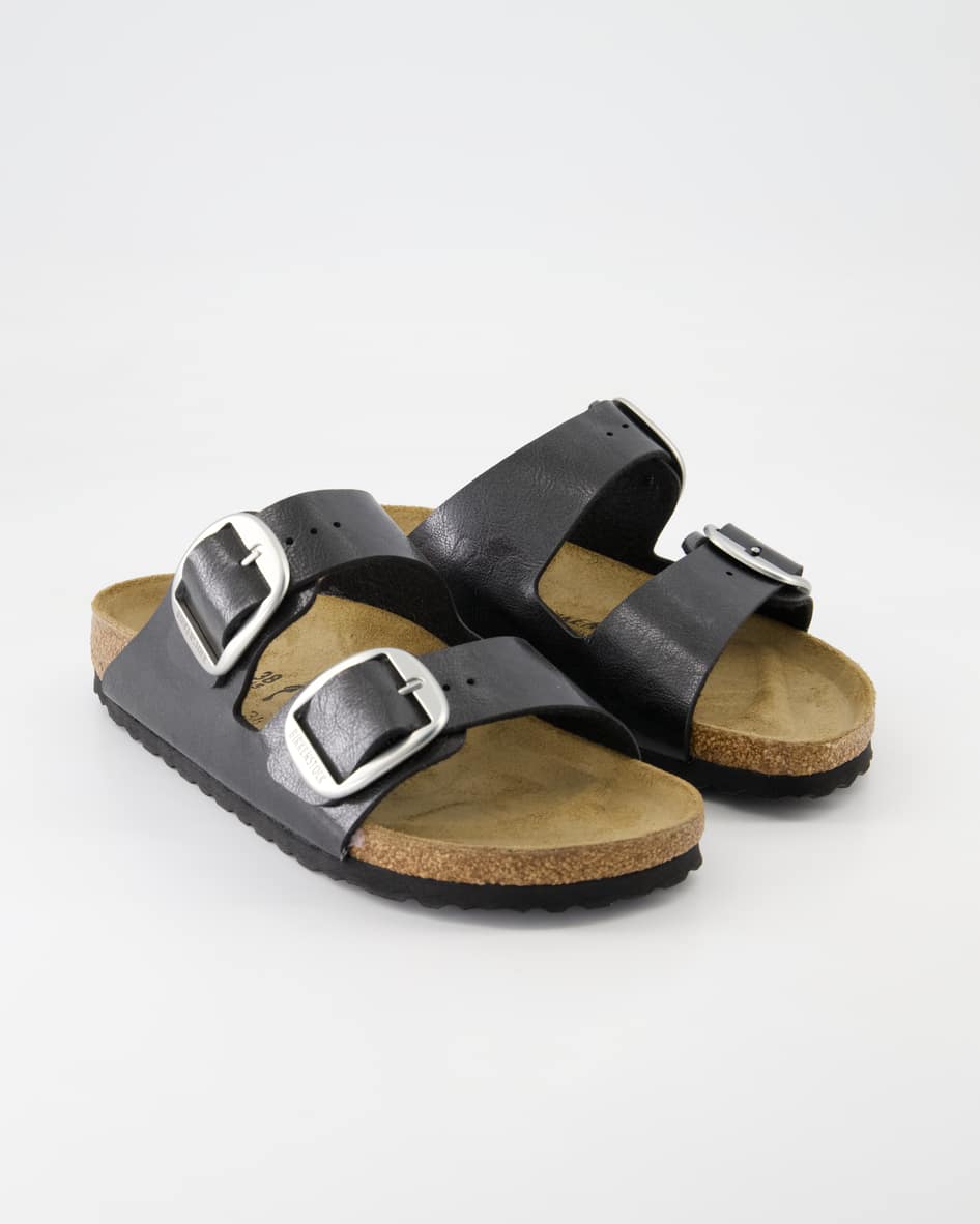 Birkenstock Schuhe - Arizona Big Buckle Leder Leder (Schwarz, Gr. 40)