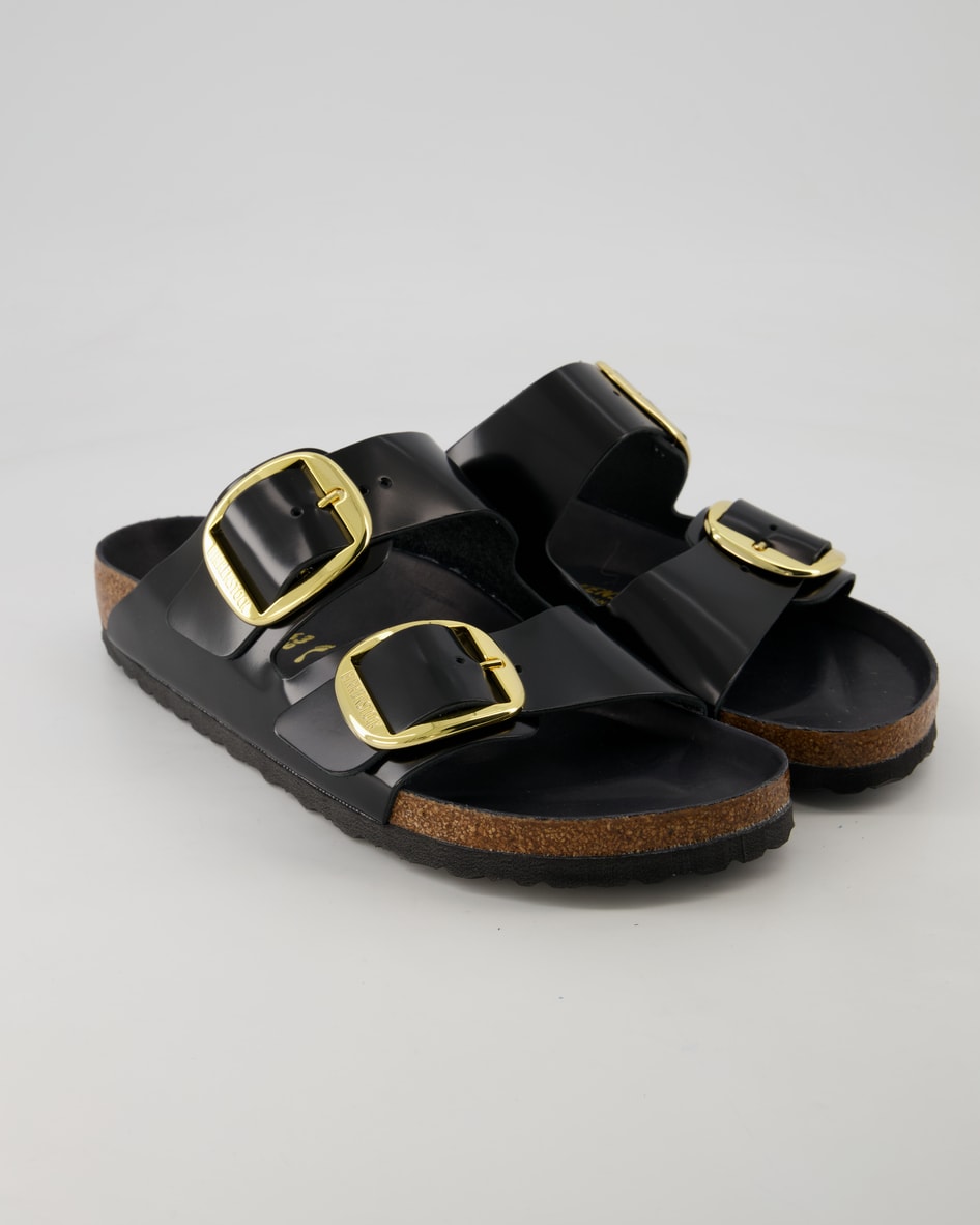 Birkenstock Schuhe - Arizona Big Buckle Lackleder Lackleder (Schwarz, Gr. 43)