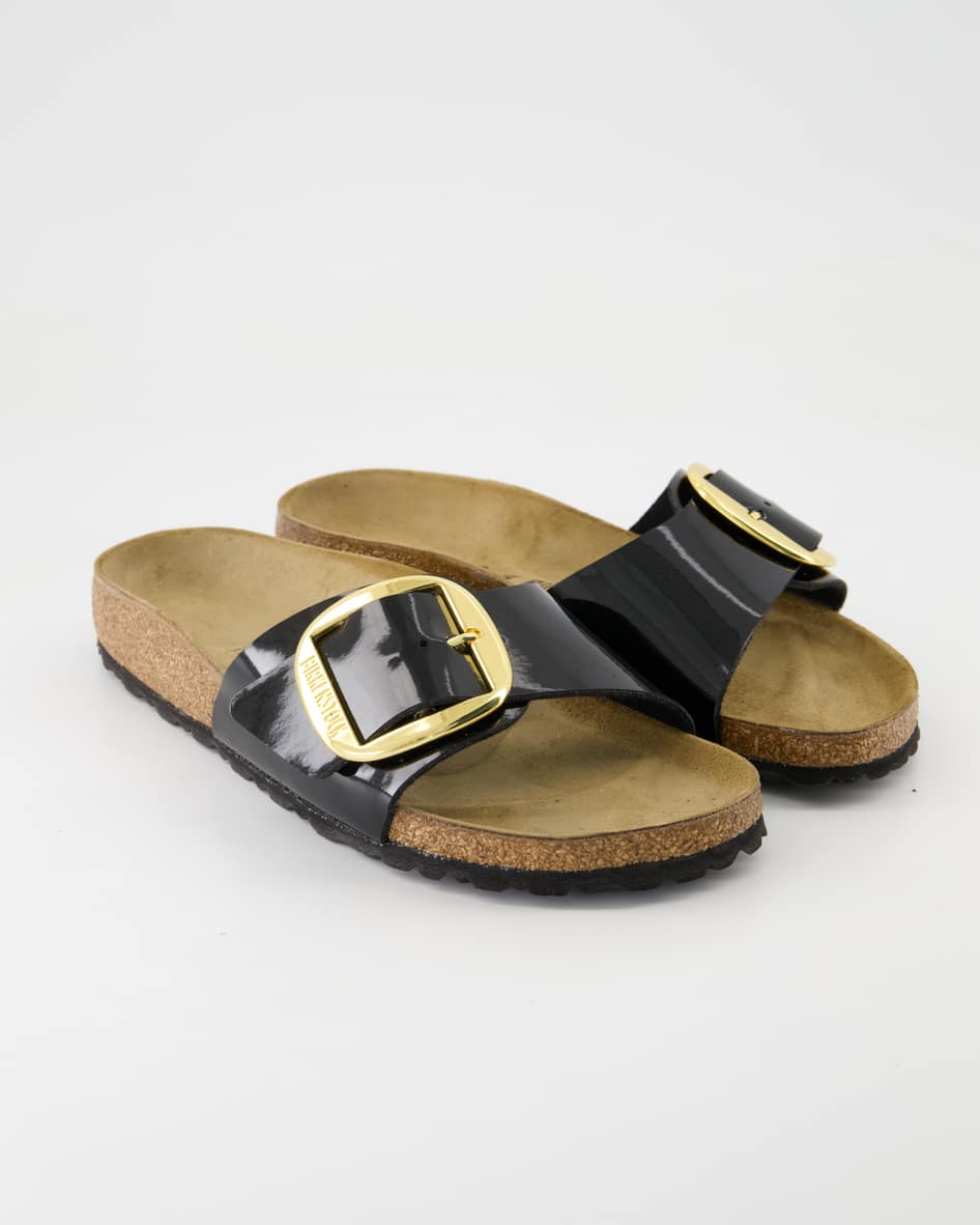 Birkenstock Schuhe - Madrid Big Buckle Birko-Flor (Schwarz, Gr. 39)