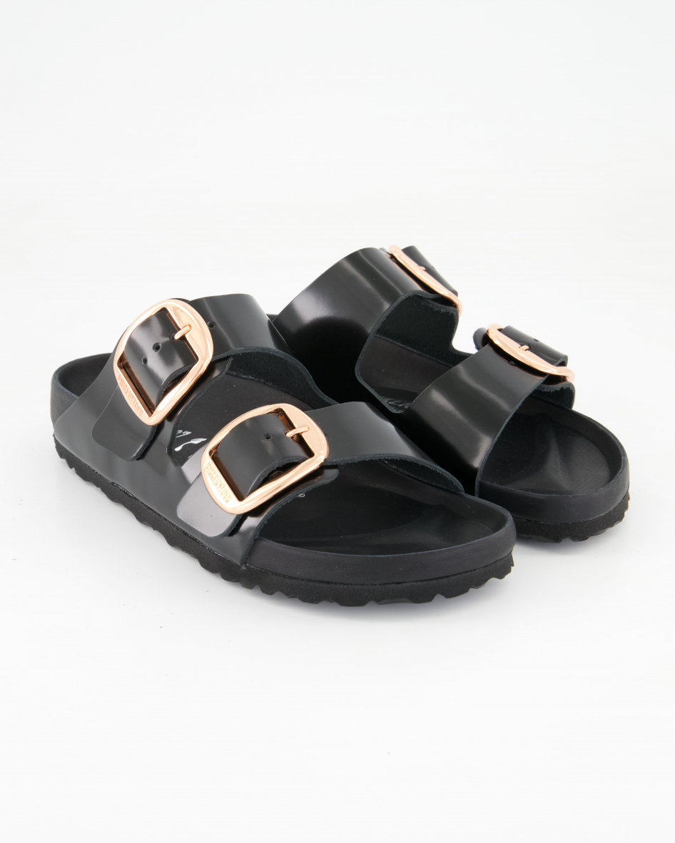 Birkenstock Schuhe - Arizona Big Buckle Lackleder Lackleder (Schwarz, Gr. 42)