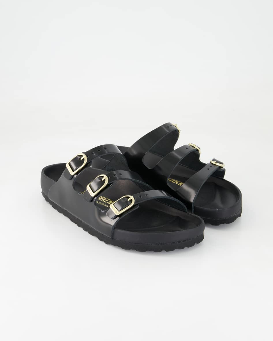 Birkenstock Schuhe - Florida Fresh Leder Lackleder (Schwarz, Gr. 37)