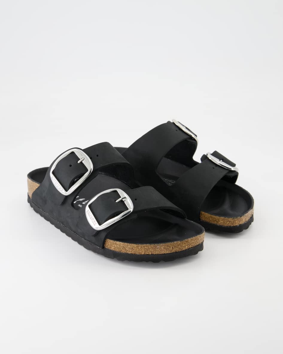 Birkenstock Schuhe - Arizona Big Buckle Nubukleder Nubukleder (Schwarz, Gr. 42)