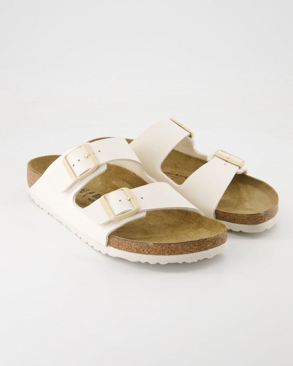 Birkenstock Schuhe - Arizona Birko-Floor Birko-Flor (Weiß, Gr. 35)
