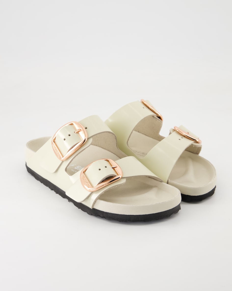 Birkenstock Schuhe - Arizona Big Buckle Lackleder Lackleder (Beige, Gr. 42)
