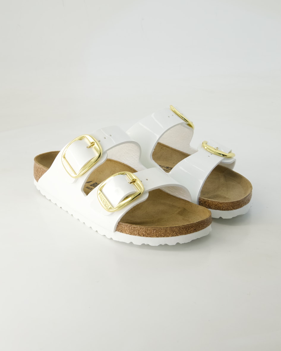 Birkenstock Schuhe - Arizona Big Buckle Lackleder (Weiß, Gr. 36)