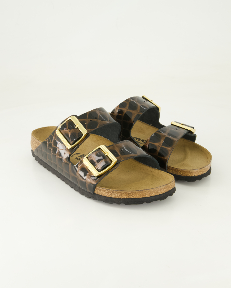 Birkenstock Schuhe - Arizona Lackleder Lackleder (Braun, Gr. 39)