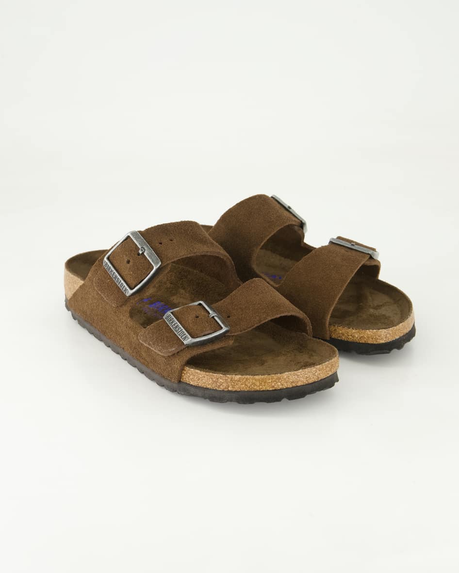 Birkenstock Schuhe - Arizona Veloursleder Veloursleder (Braun, Gr. 40)