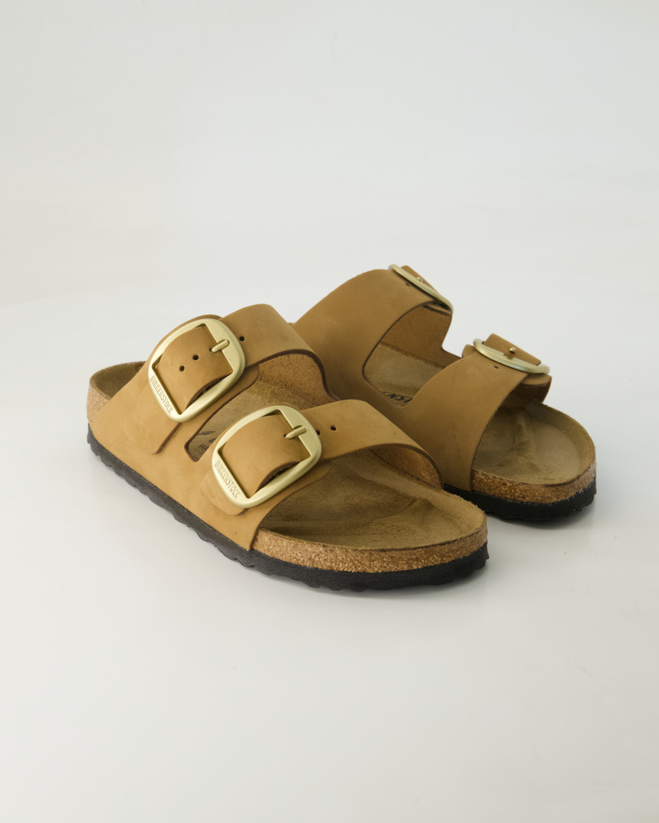 Birkenstock Schuhe - Arizona Big Buckle Nubukleder (Braun, Gr. 39)