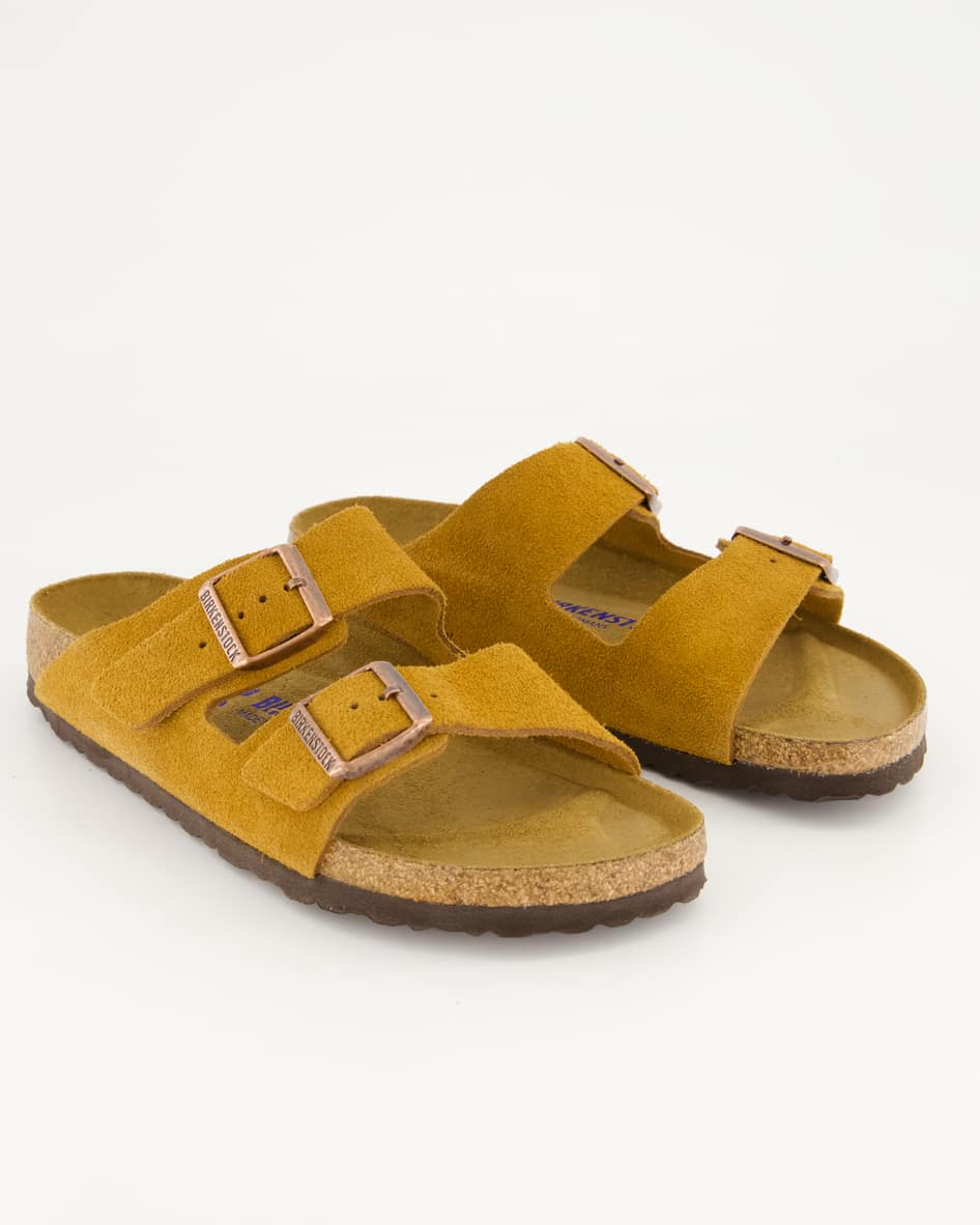 Birkenstock Schuhe - Arizona Weichbettung Veloursleder (Braun, Gr. 38)