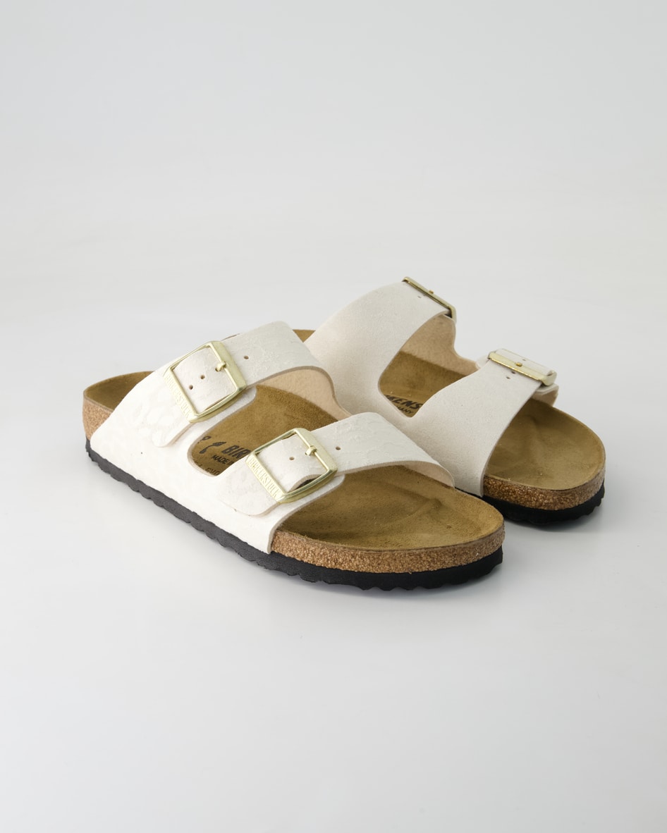Birkenstock Schuhe - Arizona Synthetik (Beige, Gr. 40)