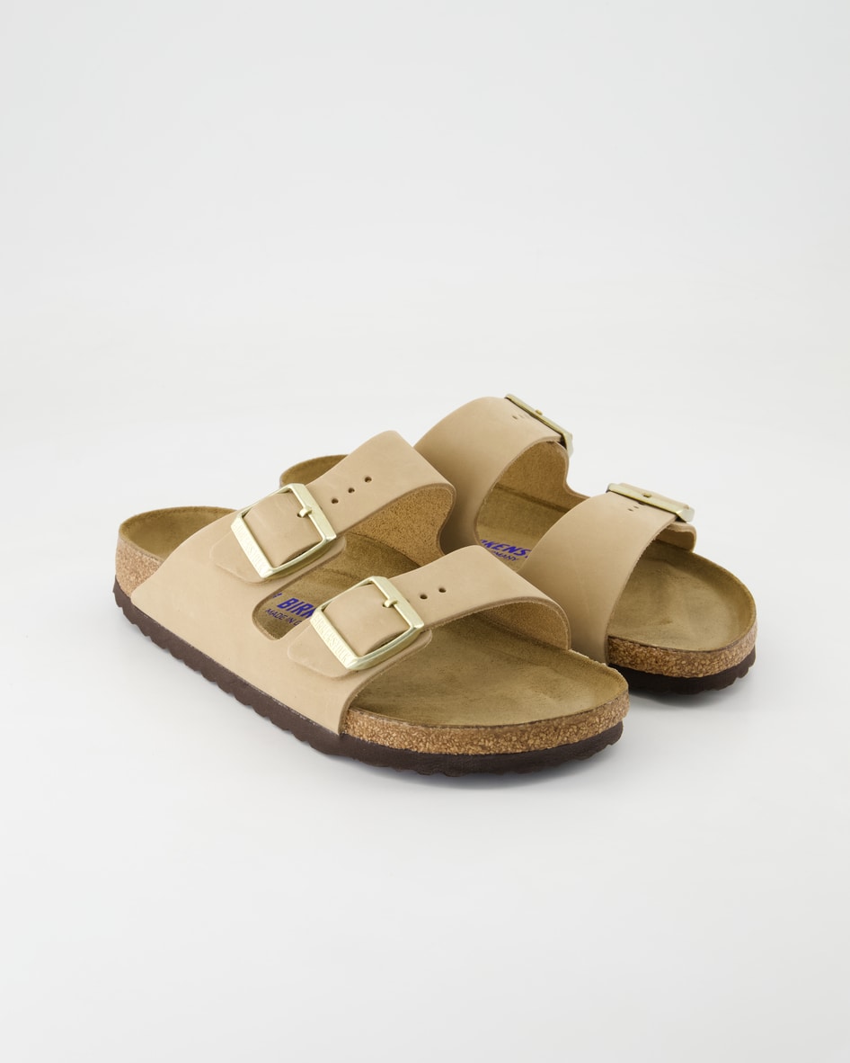 Birkenstock Schuhe - Arizona Nubukleder Nubukleder (Beige, Gr. 42)