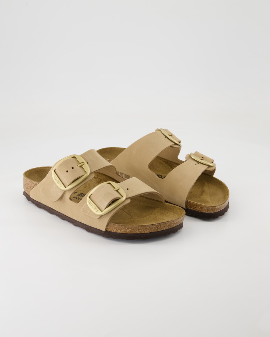 Birkenstock Schuhe - Arizona Big Buckle Nubukleder Nubukleder (Beige, Gr. 36)