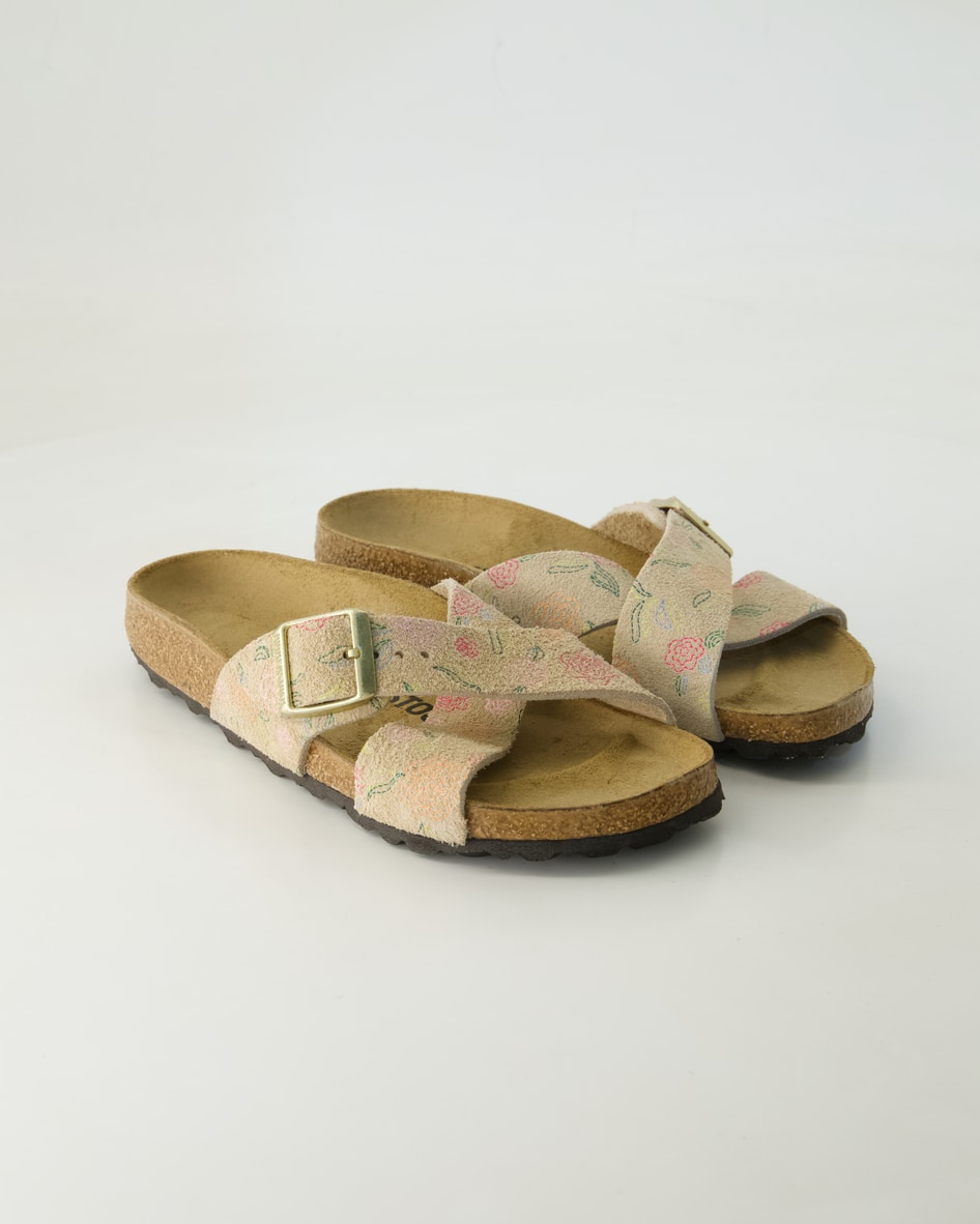 Birkenstock Schuhe - Siena Veloursleder Veloursleder (Beige, Gr. 36)