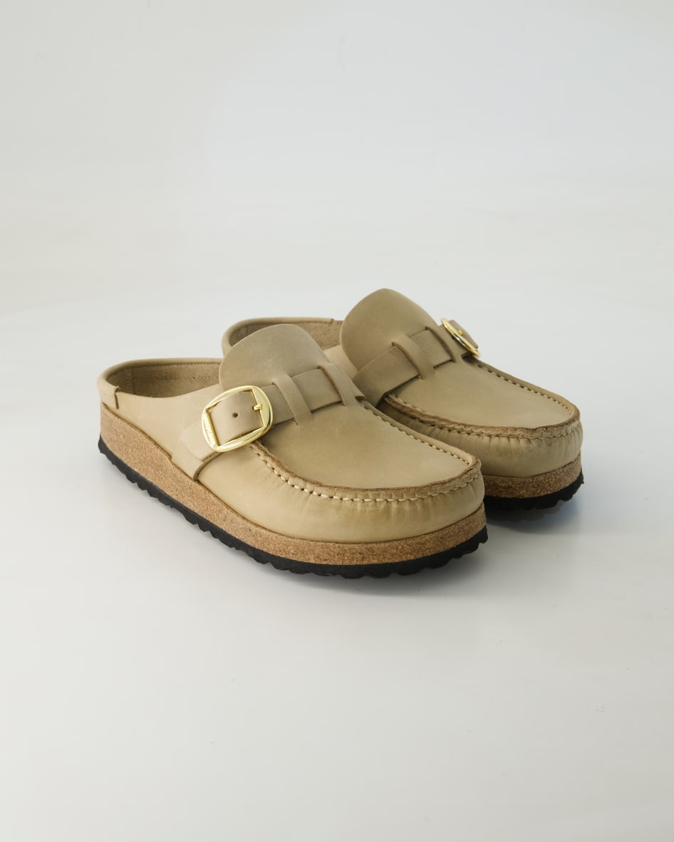 Birkenstock Schuhe - Buckley Leder Leder (Beige, Gr. 40)