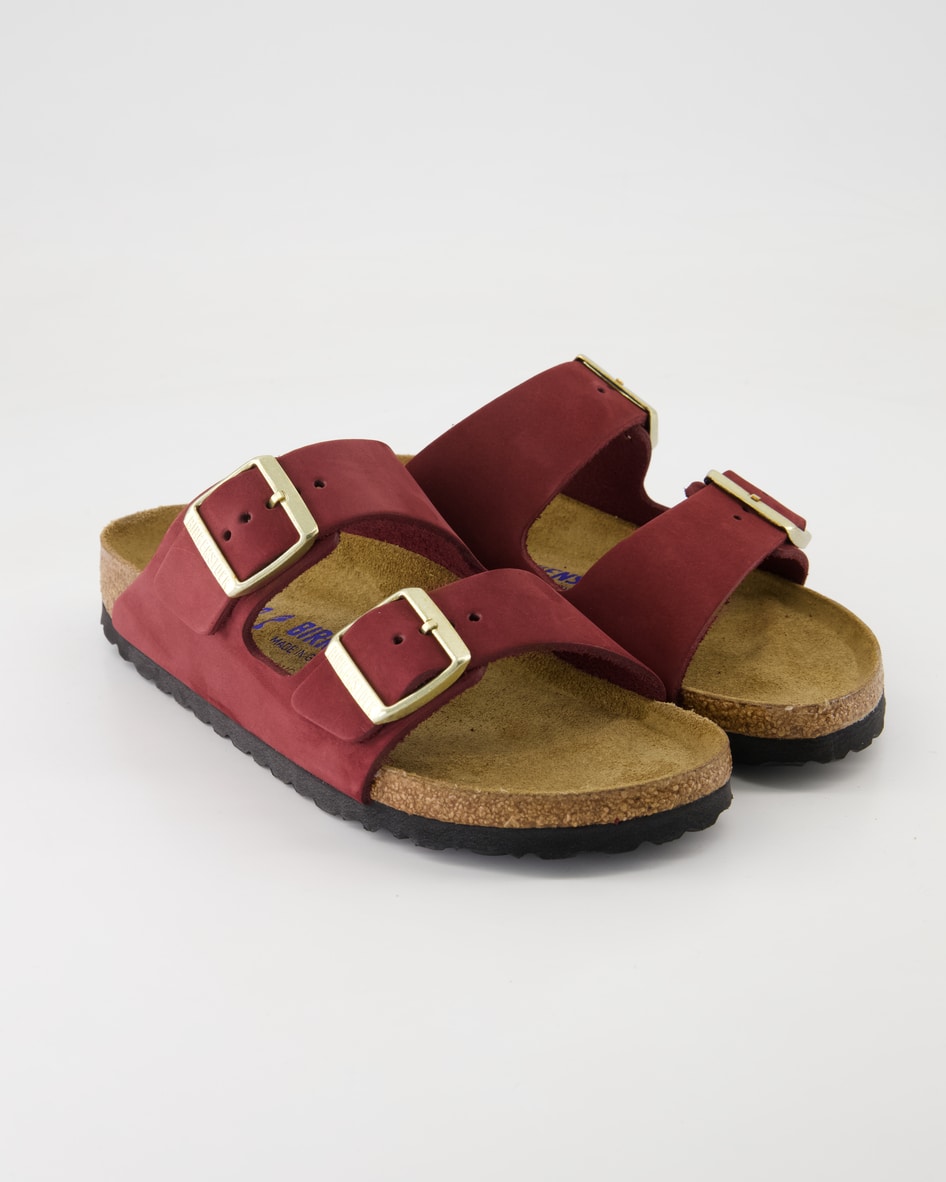 Birkenstock Schuhe - Arizona Nubukleder Nubukleder (Bordeaux, Gr. 40)