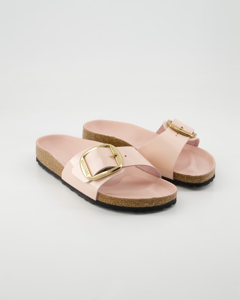 Birkenstock Schuhe - Madrid Big Buckle Lackleder Lackleder (Rosa, Gr. 38)
