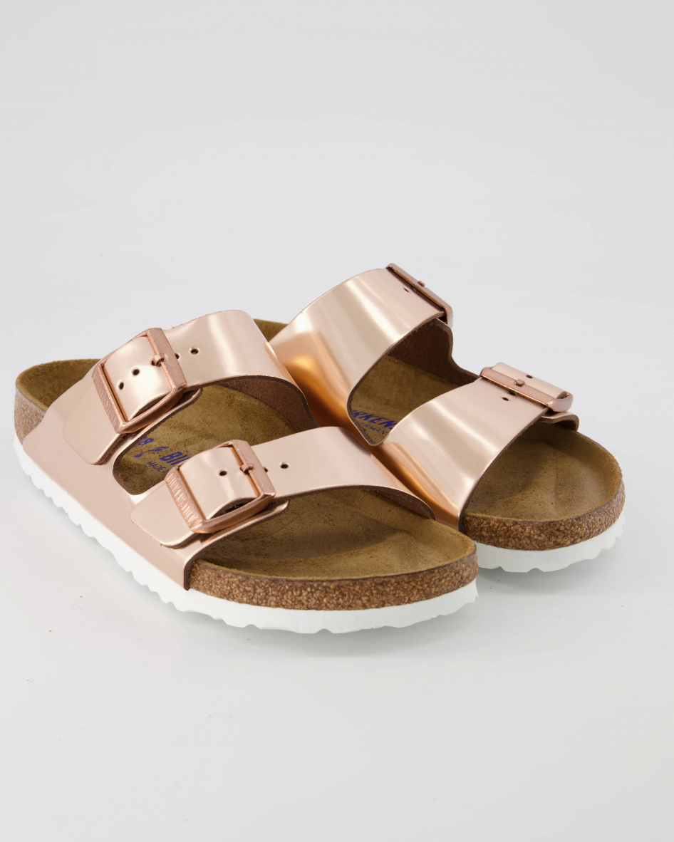 Birkenstock Schuhe - Arizona Leder Leder (Gold, Gr. 42)