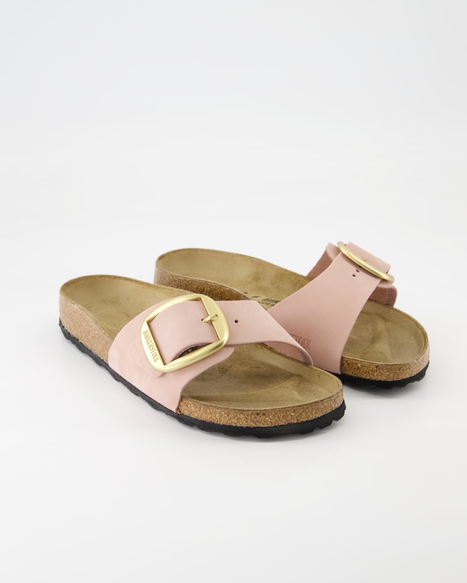 Birkenstock Schuhe - Madrid Big Buckle Nubukleder Nubukleder (Rosa, Gr. 36)