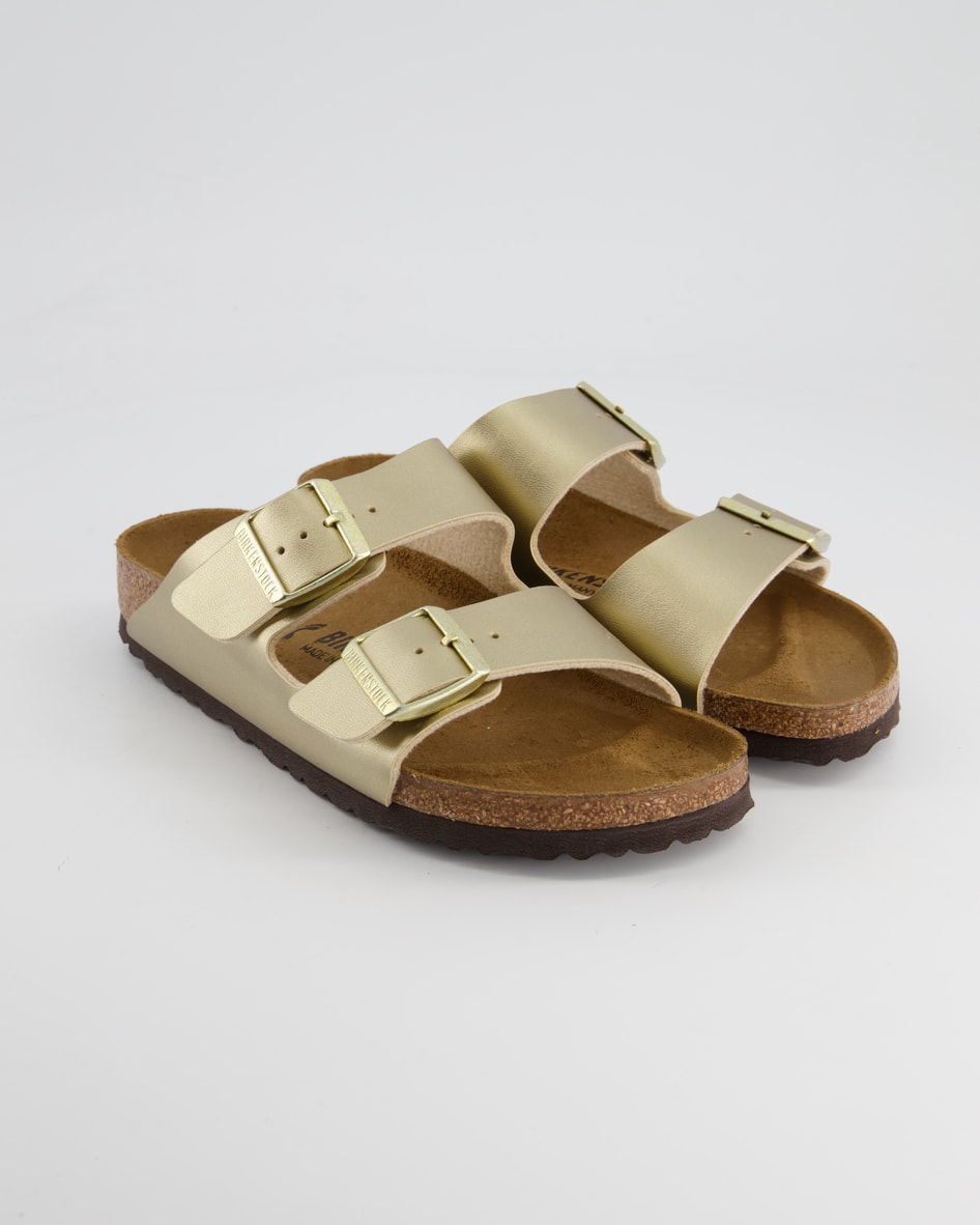 Birkenstock Schuhe - Arizona Birko-Flor Birko-Flor (Gold, Gr. 41)