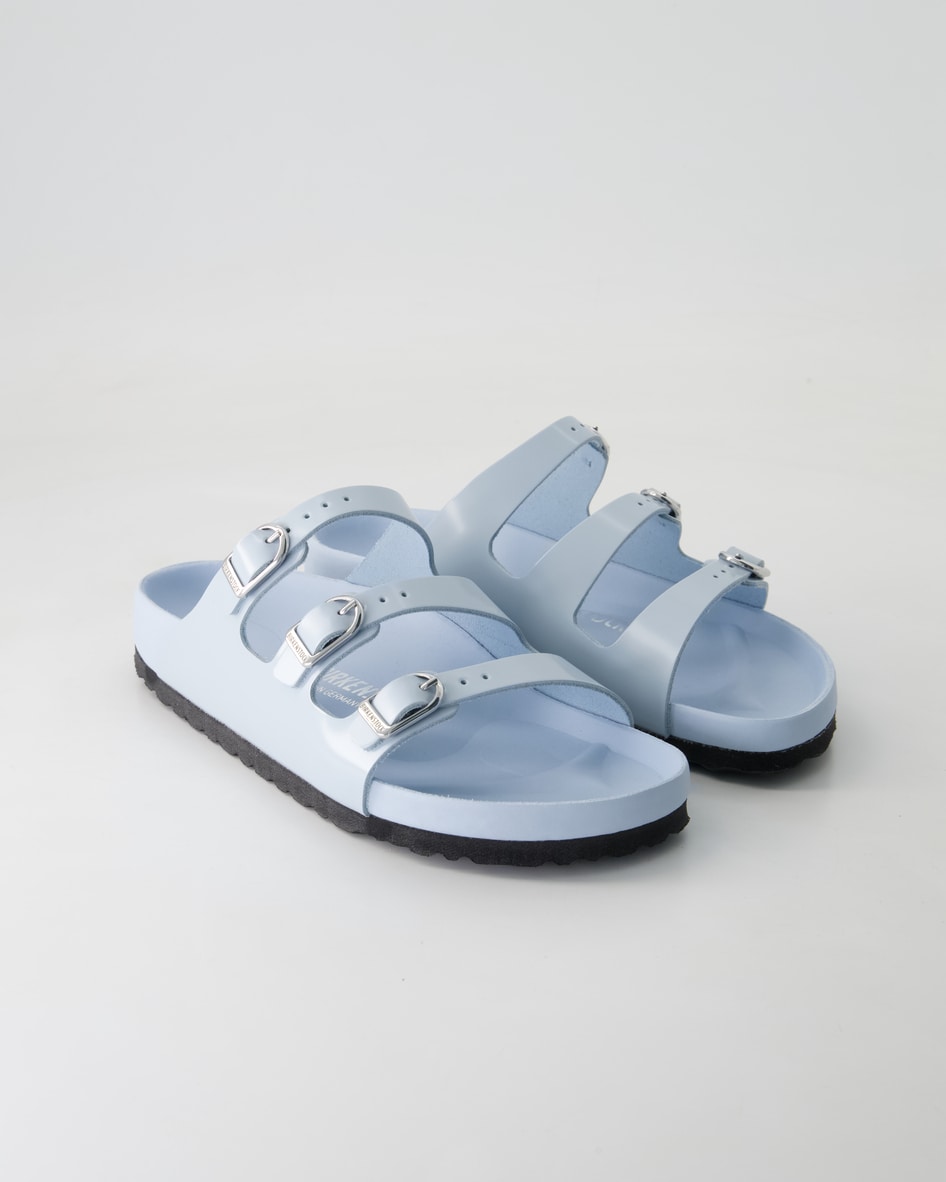 Birkenstock Schuhe - Florida Fresh Leder Leder (Blau, Gr. 39)
