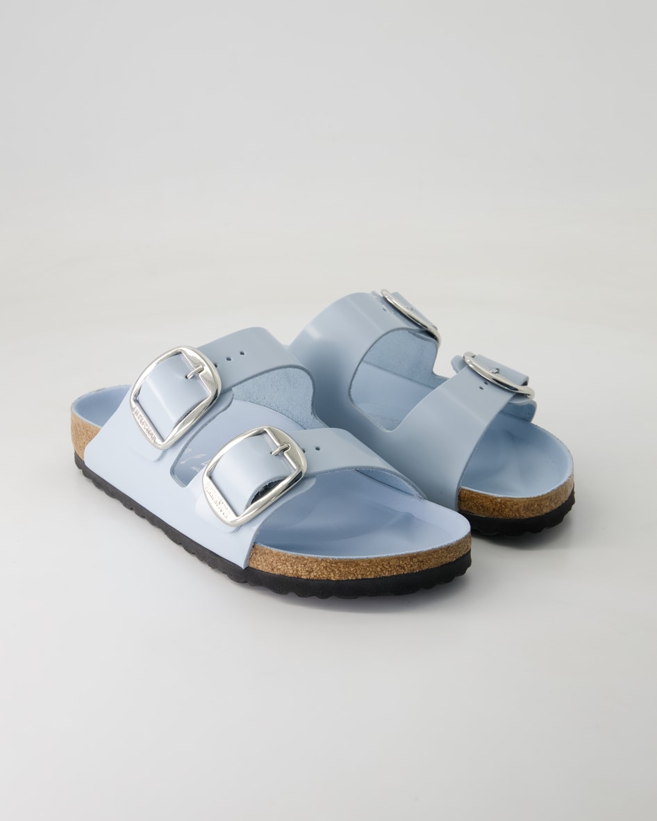 Birkenstock Schuhe - Arizona Big Buckle Lackleder (Blau, Gr. 39)
