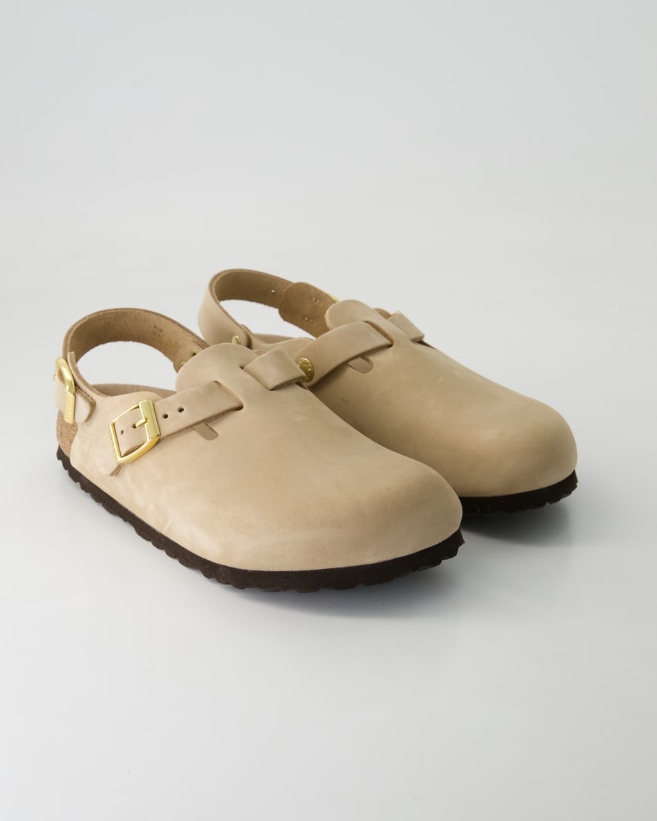 Birkenstock Schuhe - Tokio II Nubukleder Nubukleder (Beige, Gr. 37)