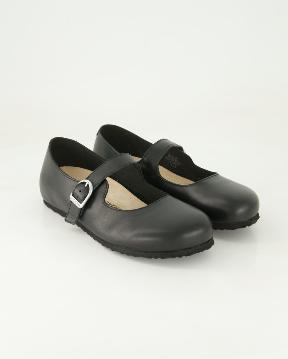 Birkenstock Schuhe - Santa Clarita Glattleder Glattleder (Schwarz, Gr. 38)
