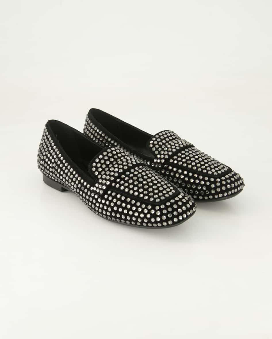 Nails Inc Schuhe - Giusy Strass A Veloursleder (Schwarz, Gr. 42)