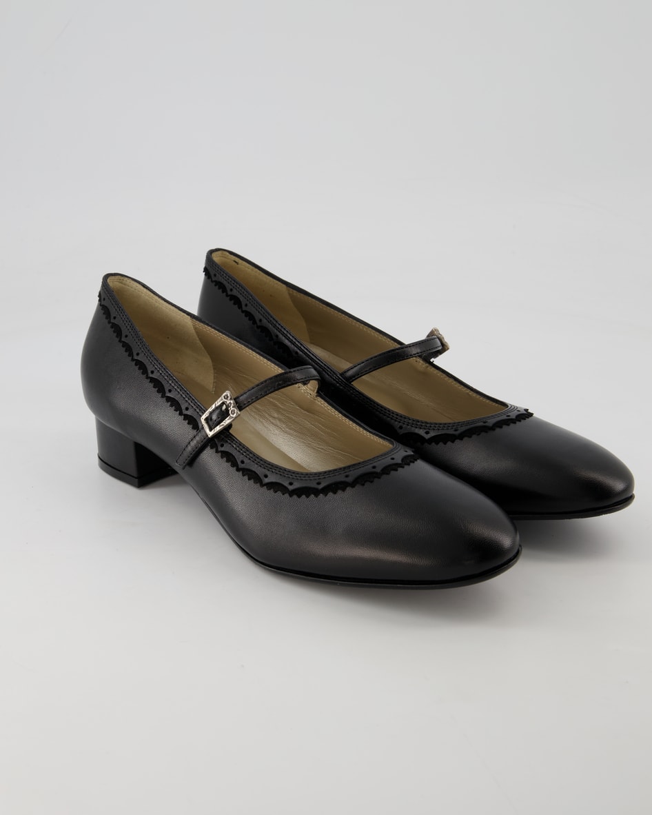 Dirndl & Bua Schuhe - 5793-01 Glattleder (Schwarz, Gr. 40)