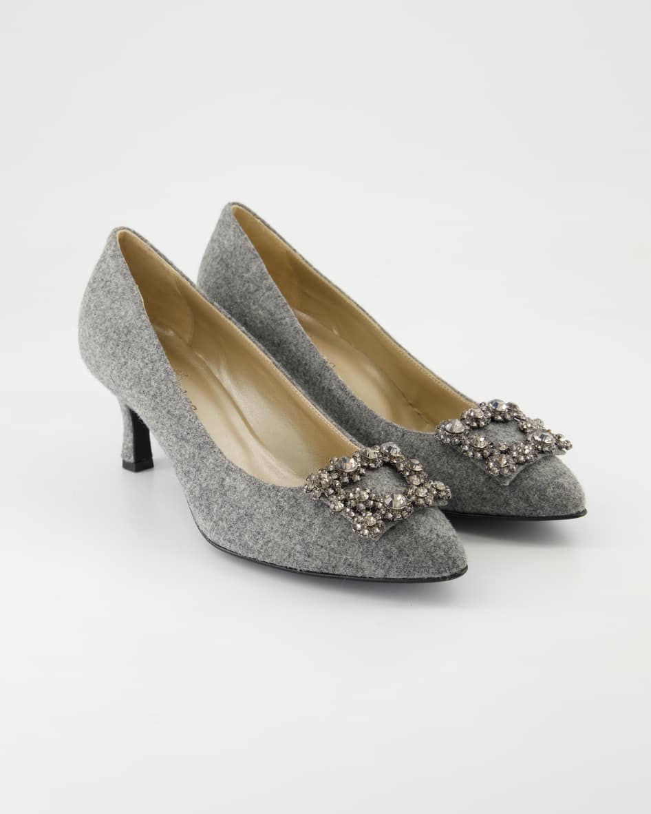 Dirndl & Bua Schuhe - 2075-05 Textil (Grau, Gr. 38)