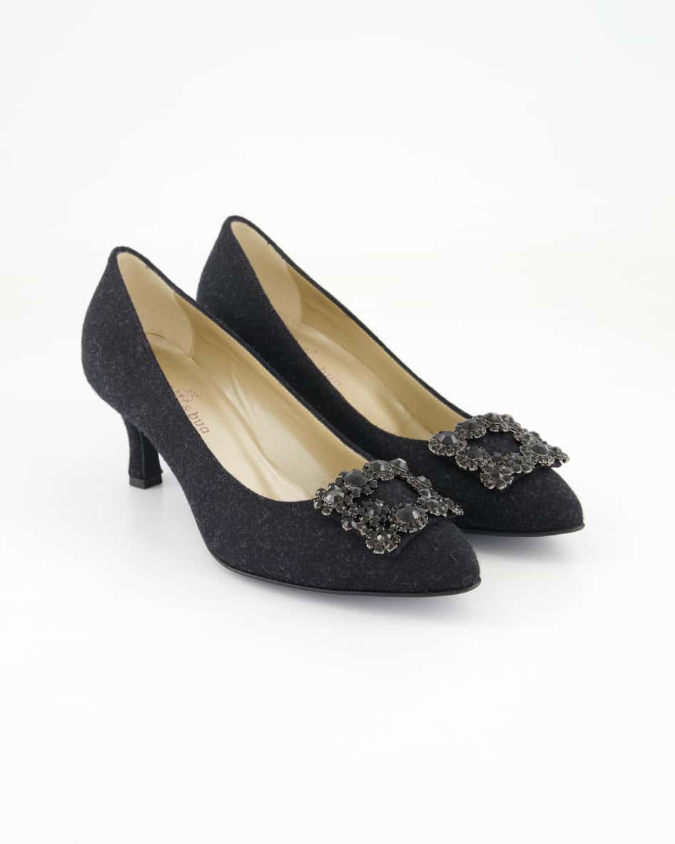 Dirndl & Bua Schuhe - 2075-04 Textil (Schwarz, Gr. 36)