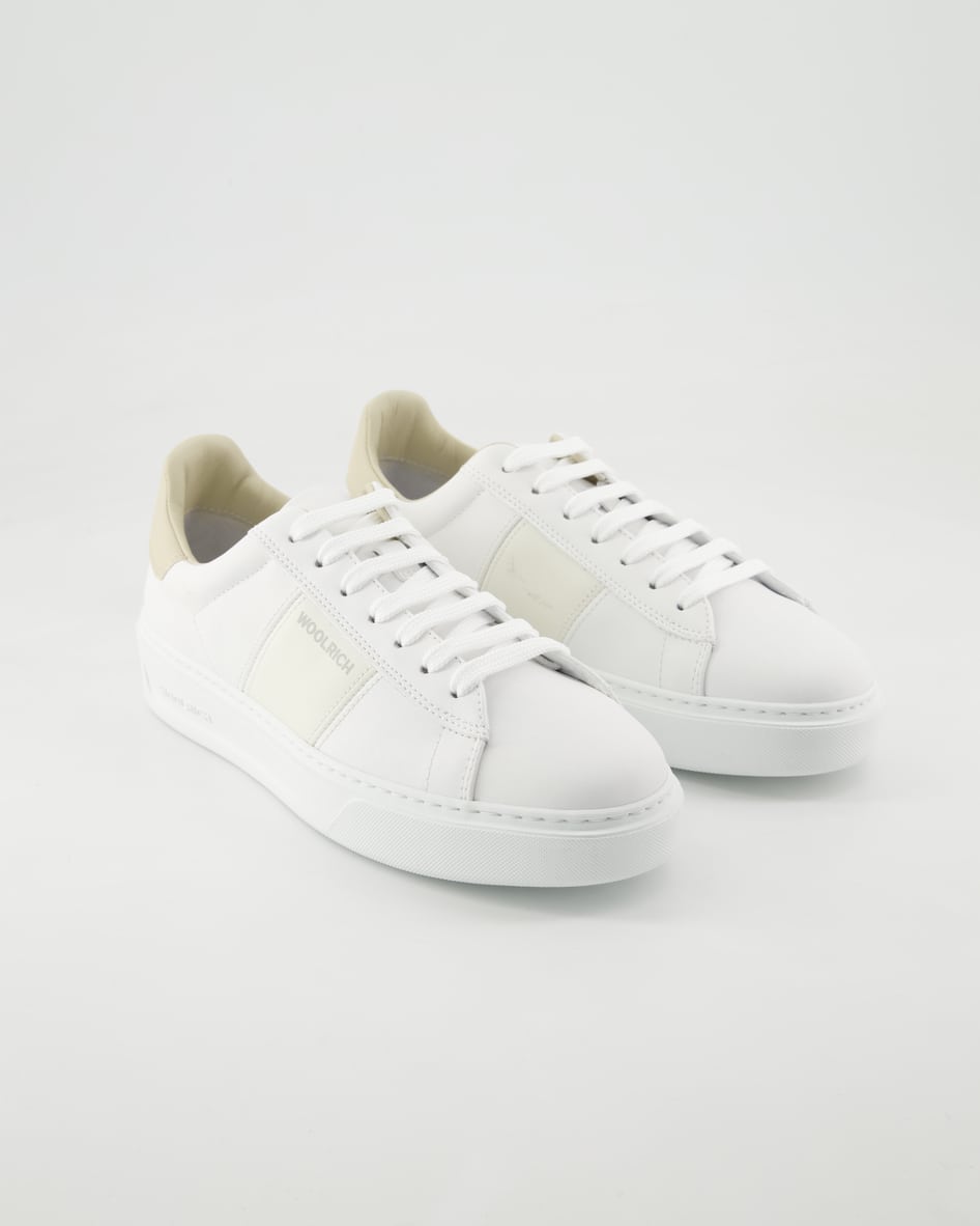 Woolrich Schuhe - Classic Court Leder (Weiß, Gr. 38)