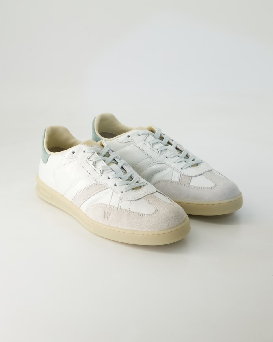 Woolrich Schuhe - Double U.t. Leder und Textil (Beige, Gr. 39)