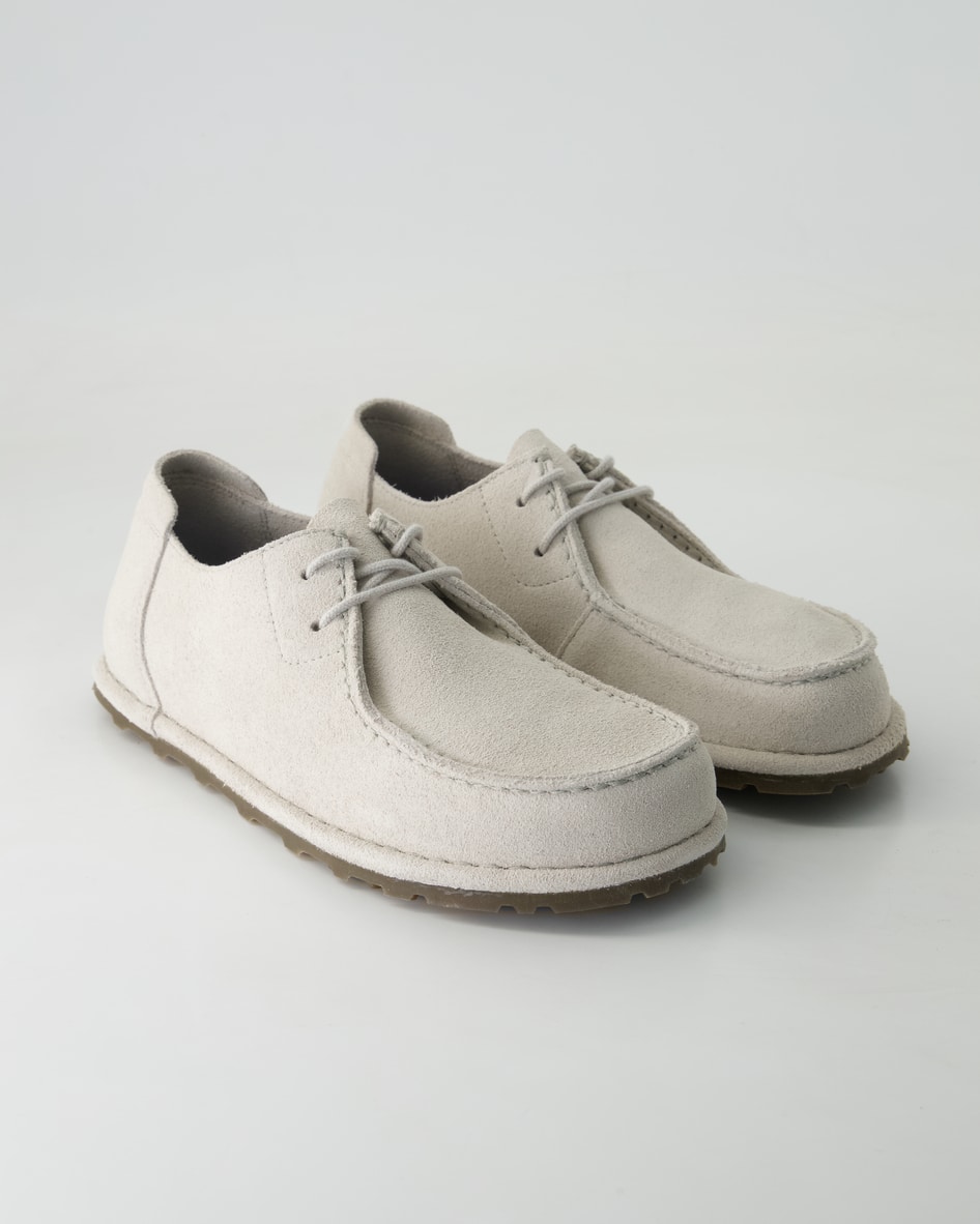 Birkenstock Schuhe - Utti Lace Velourleder Veloursleder (Weiß, Gr. 42)