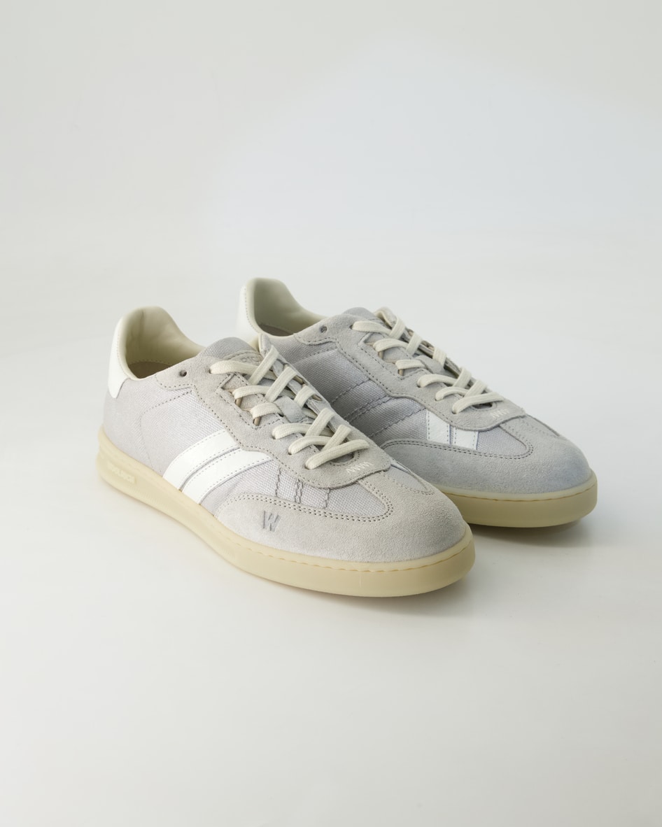 Woolrich Schuhe - Double U.t. Leder und Textil (Grau, Gr. 40)