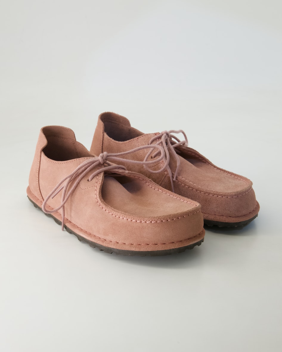 Birkenstock Schuhe - Utti Lace Veloursleder Veloursleder (Rosa, Gr. 42)