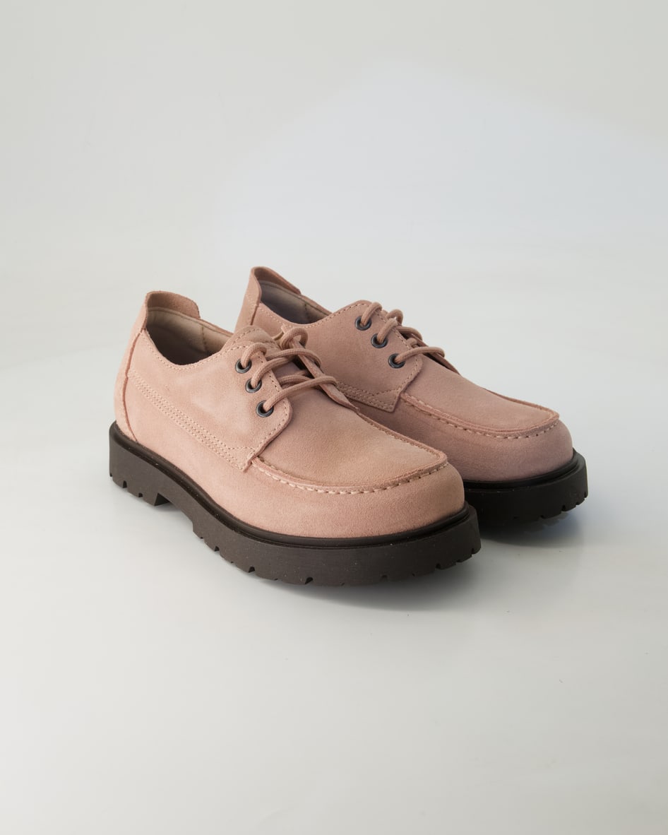 Birkenstock Schuhe - Highwood Moc Lace Low Veloursleder (Rosa, Gr. 38)