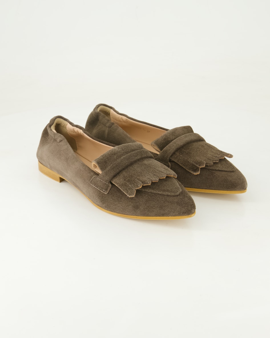 Dirndl & Bua Schuhe - 2023/11 Veloursleder (Braun, Gr. 39)