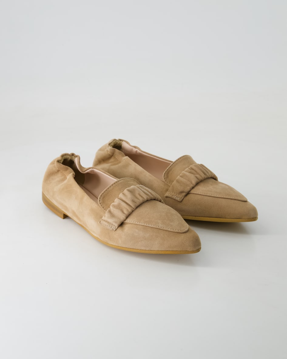 Dirndl & Bua Schuhe - 2061 Veloursleder (Beige, Gr. 39)