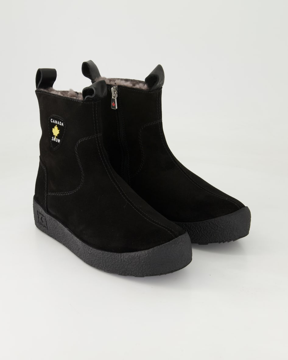 Canada Snow Schuhe - Quebec grip Veloursleder (Schwarz, Gr. 39)