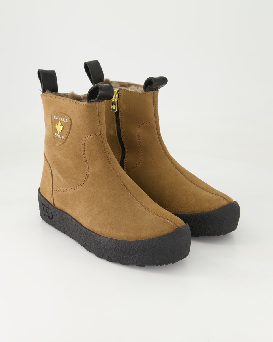 Canada Snow Schuhe - Quebec grip Veloursleder (Braun, Gr. 38)