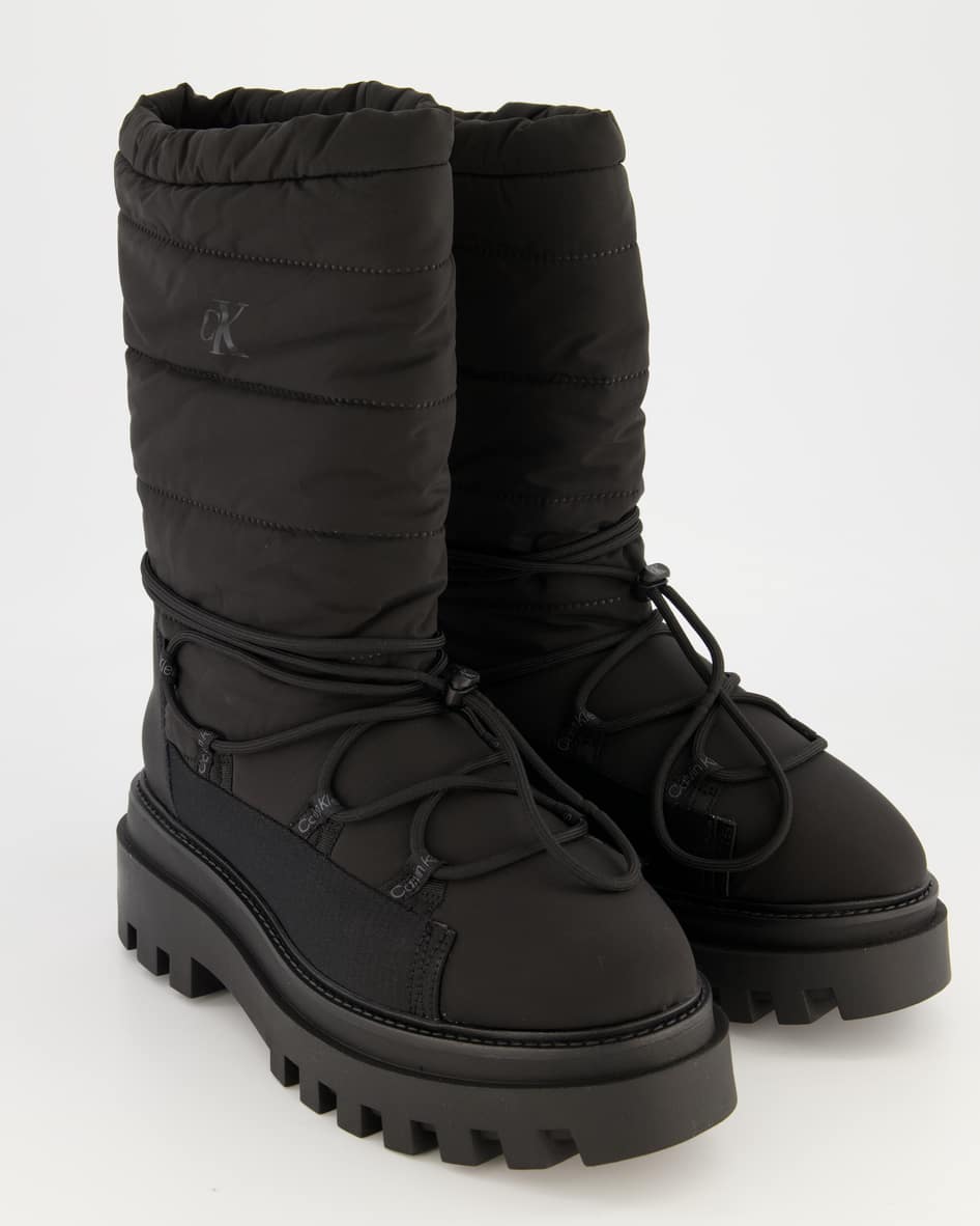 Calvin Klein Jeans Schuhe - Flatform Snow Boot Nylon Nylon (Schwarz, Gr. 40)