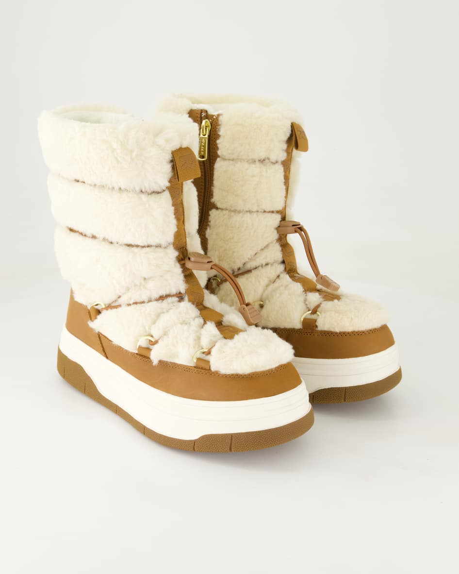 Pajar Canada Schuhe - Janie HI 2.0 Leder und Textil (Beige, Gr. 39)