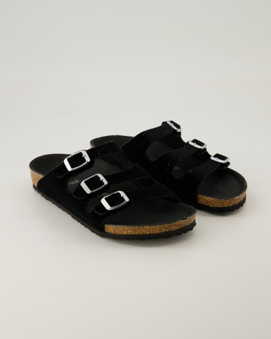 Birkenstock Schuhe - Florida Kids Samt Vegan Samt (Schwarz, Gr. 31)