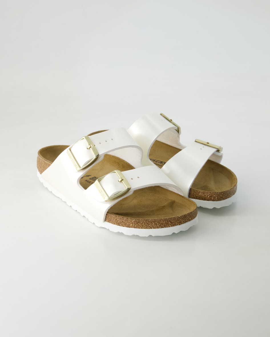 Birkenstock Schuhe - Arizona Kids Big Buckle Birko-Flor (Beige, Gr. 39)