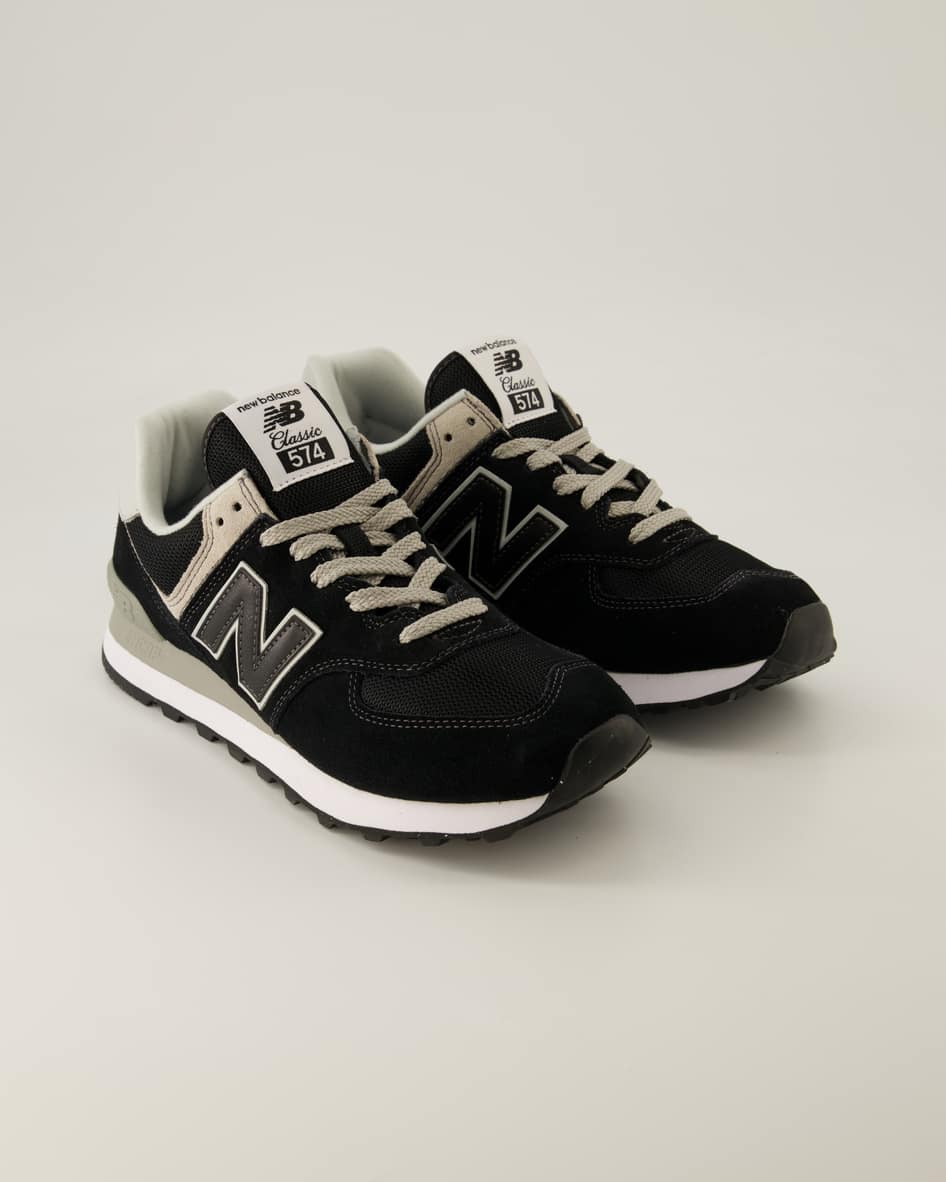 New Balance Schuhe - 574 Veloursleder (Schwarz, Gr. 42 ½)