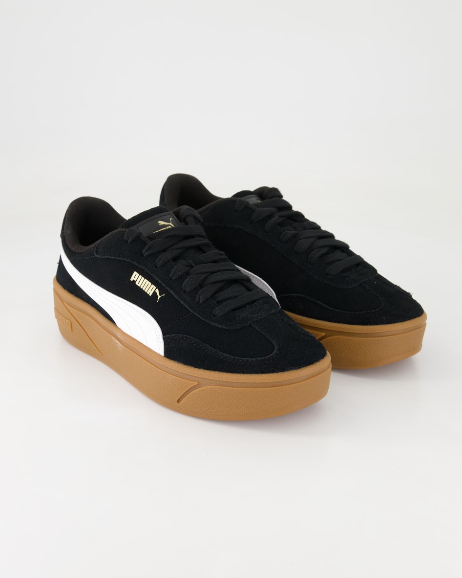 Puma Schuhe - Puma Club II Era Platform Veloursleder (Schwarz, Gr. 42 ½)