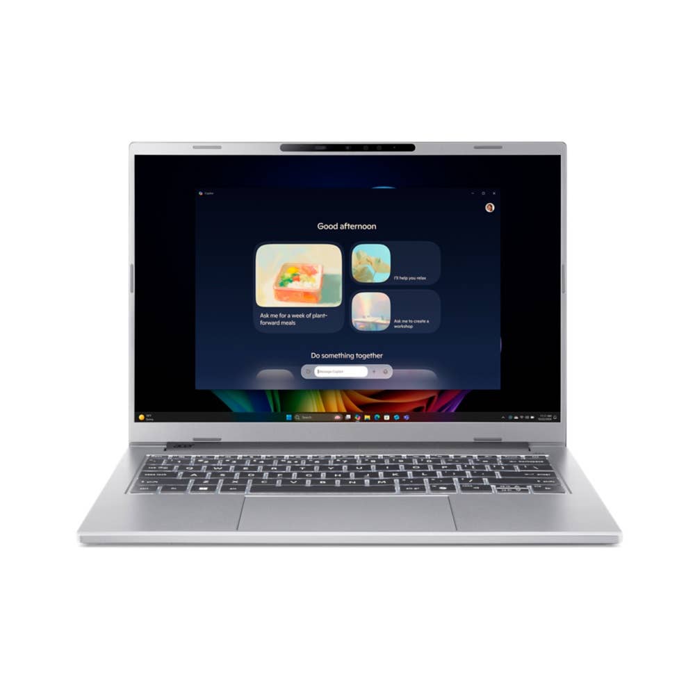 Acer Aspire 14 AI OLED, A14-61M, Ultrabook/Laptop, 14' OLED 1.9K, AMD Ryzen 7 350, 16GB RAM, 512GB SSD, AMD Radeon Graphics, Windows 11 Home, Silber