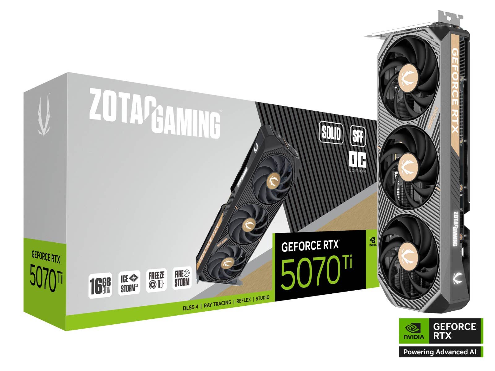 Grafikkarte Zotac GeForce RTX5070Ti SOLID SFF OC 16GB
